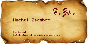 Hechtl Zsombor névjegykártya